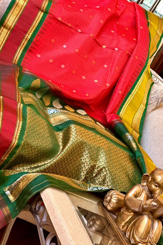 Gadwal Silk Saree - AW1042GS