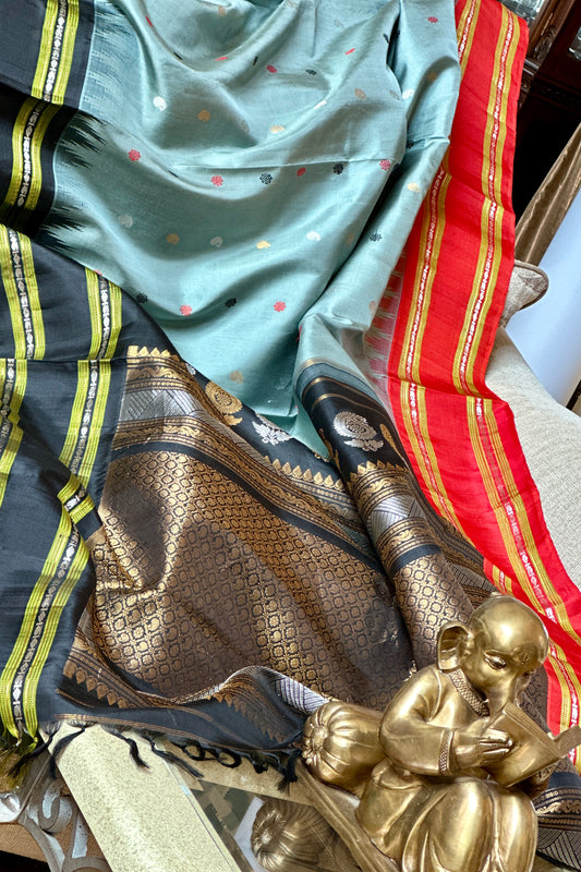 Gadwal Silk Saree - AW1037GS