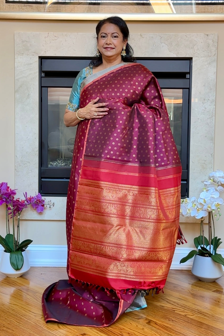 Kanjivaram Silk Saree - AW1523KS