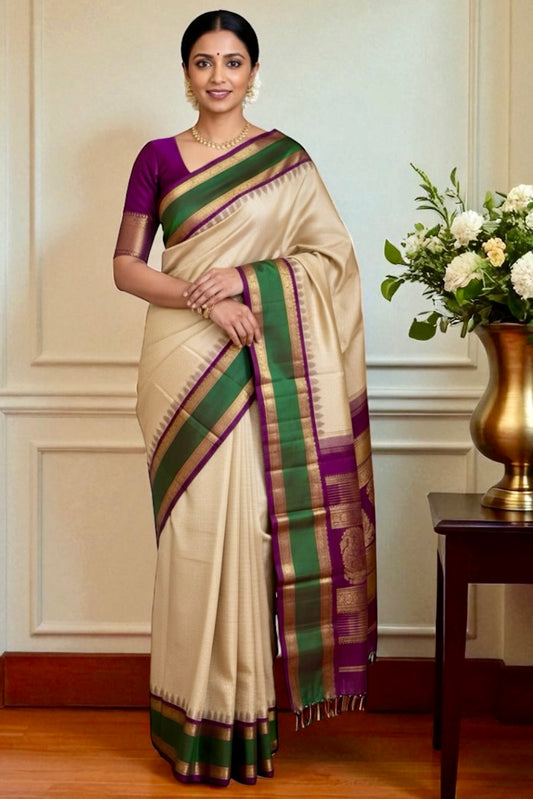 Kanjivaram Silk Saree - AW1726KS