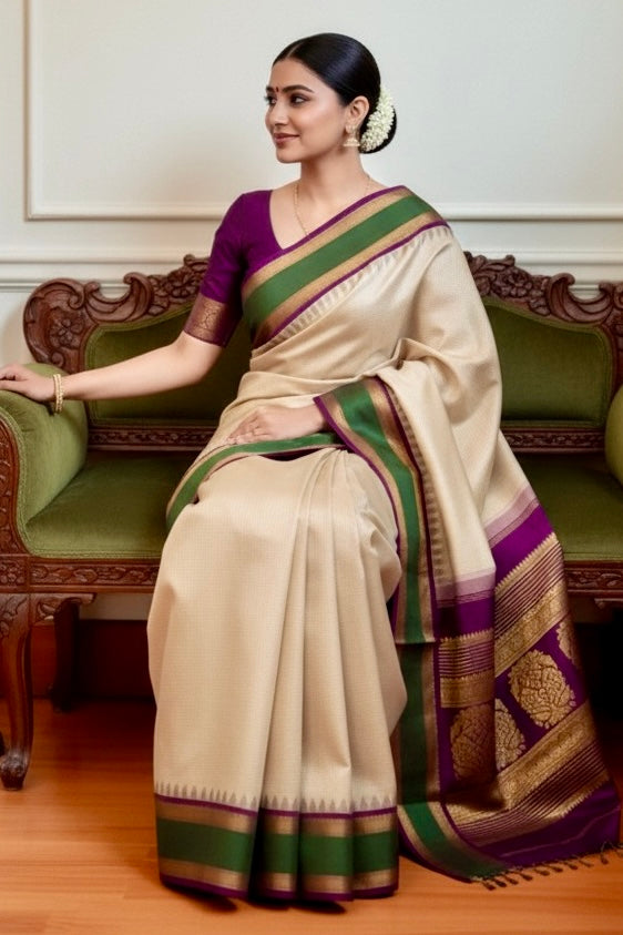 Kanjivaram Silk Saree - AW1726KS