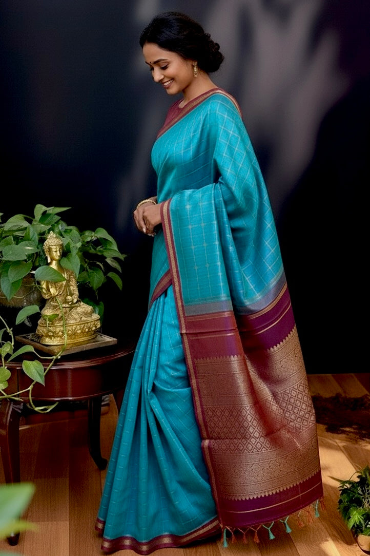 Kanjivaram Silk Saree - AW1509KS