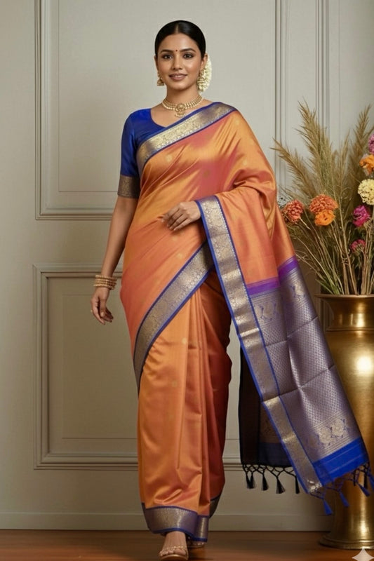 Kanjivaram Silk Saree - AW1668KS