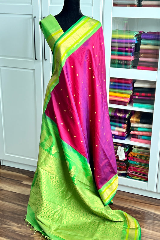 Gadwal Silk Saree - AW1056GS