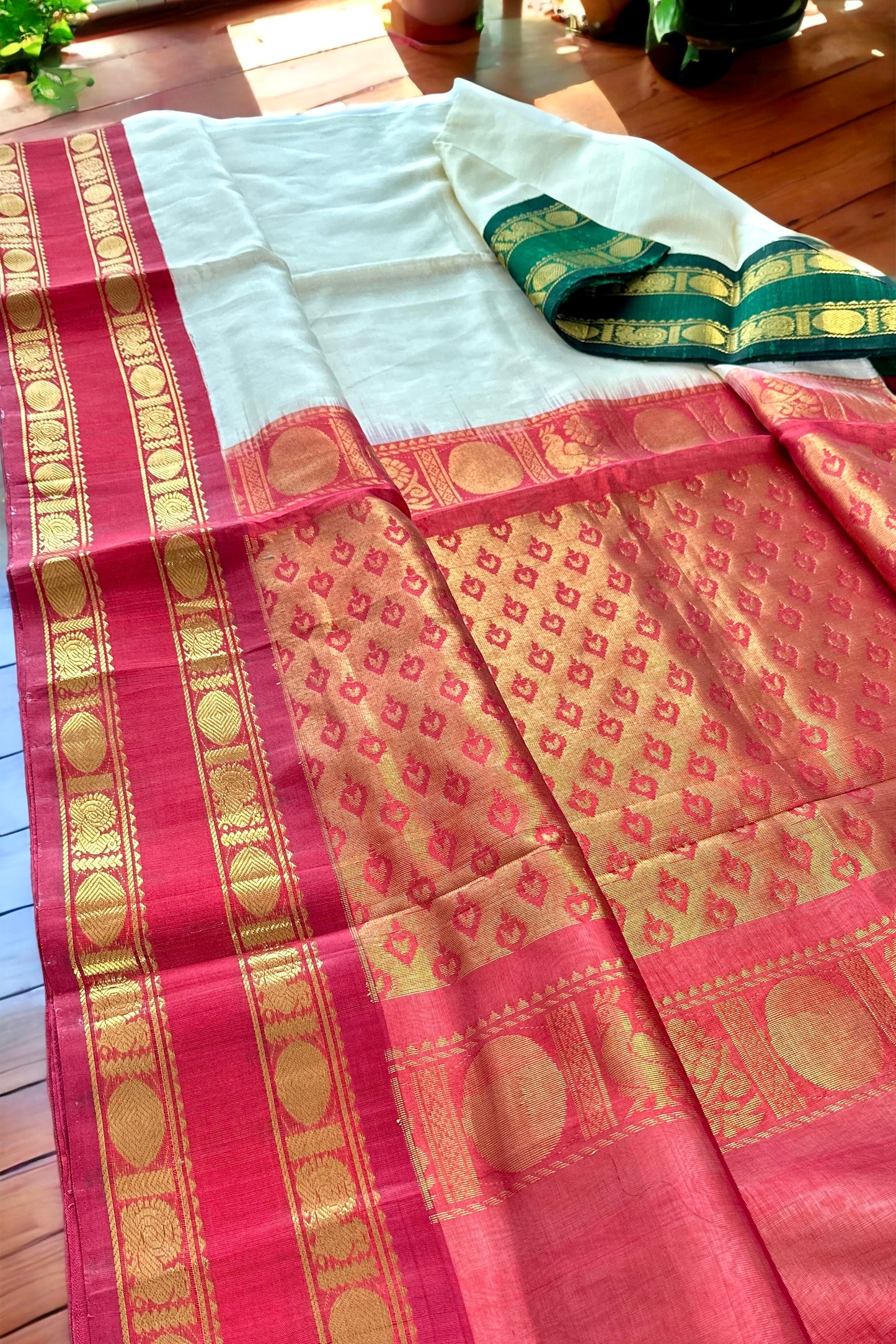 Silk Cotton Saree - AW1231SC
