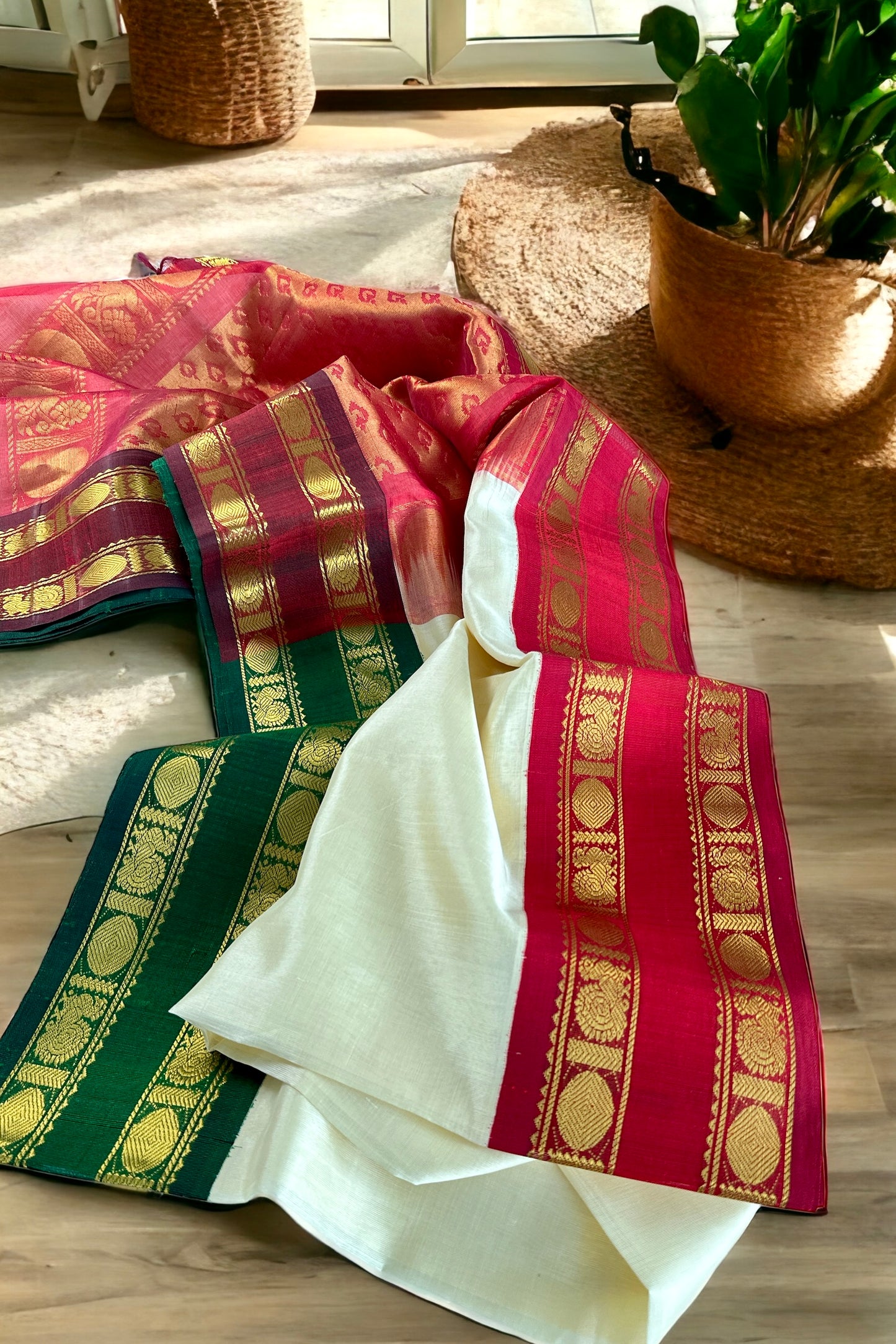 Silk Cotton Saree - AW1231SC