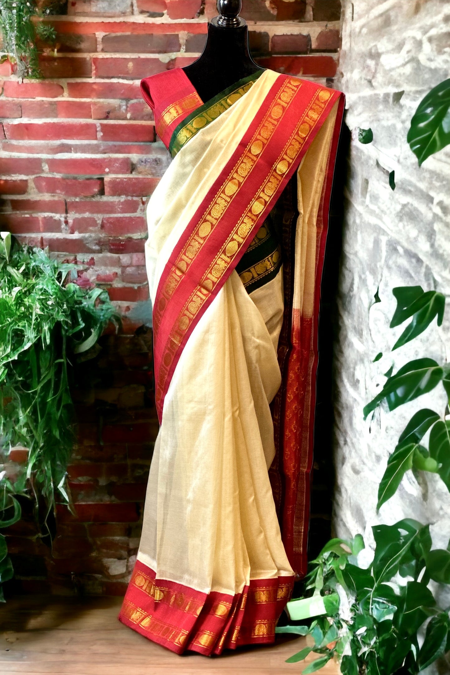 Silk Cotton Saree - AW1231SC