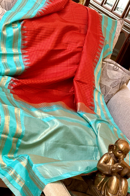Gadwal Silk Saree - AW1067GS