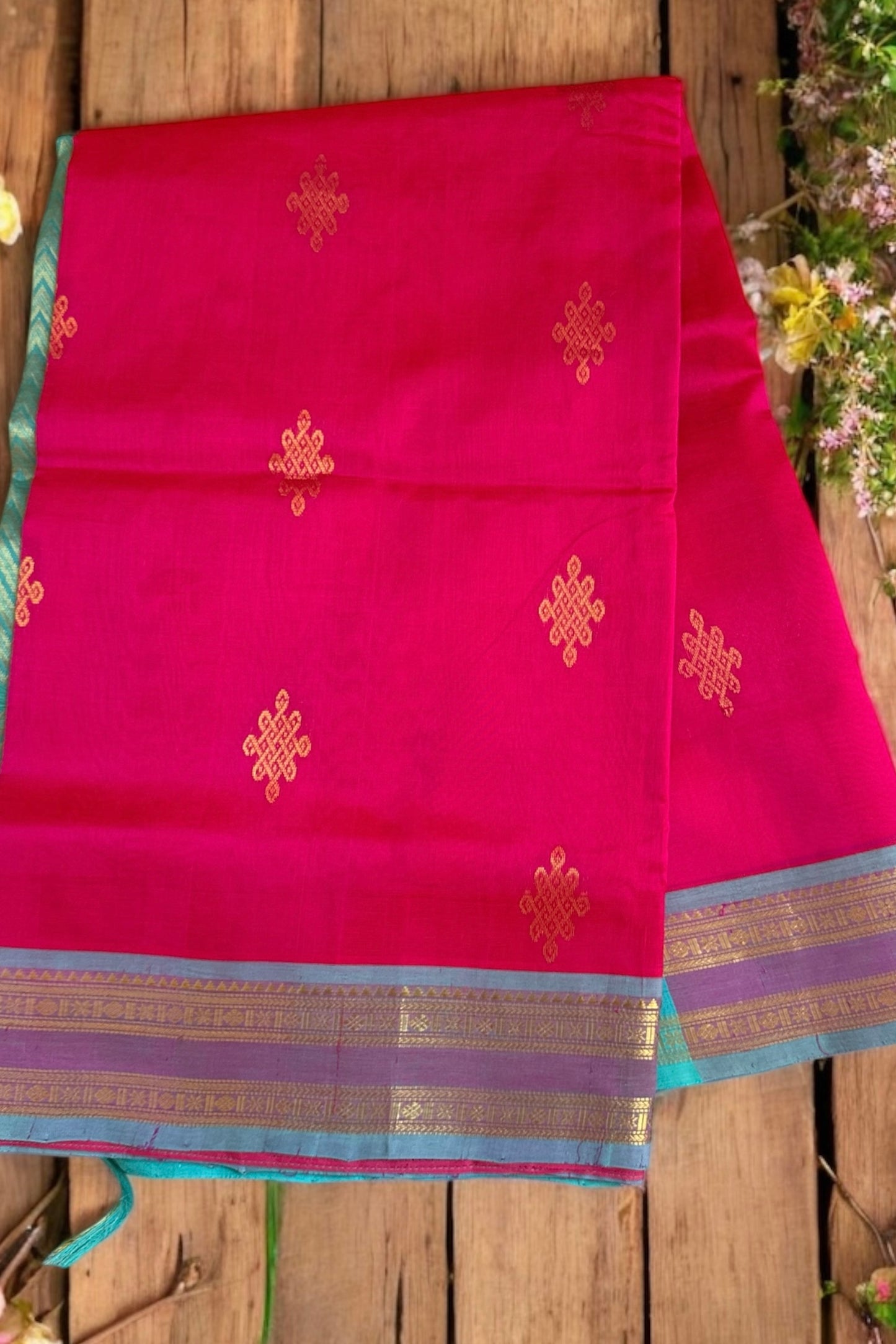 Silk Cotton Saree - AW1430SC