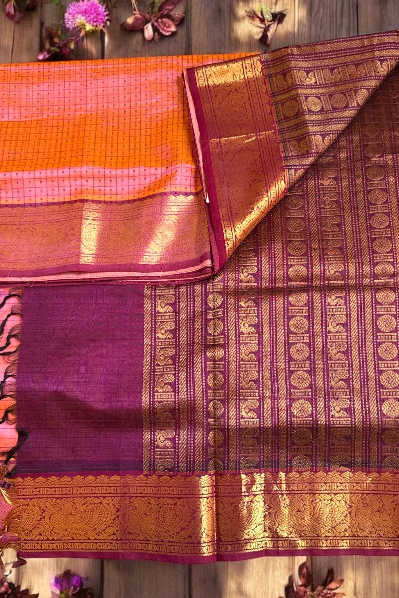 Silk Cotton Saree - AW1438SC