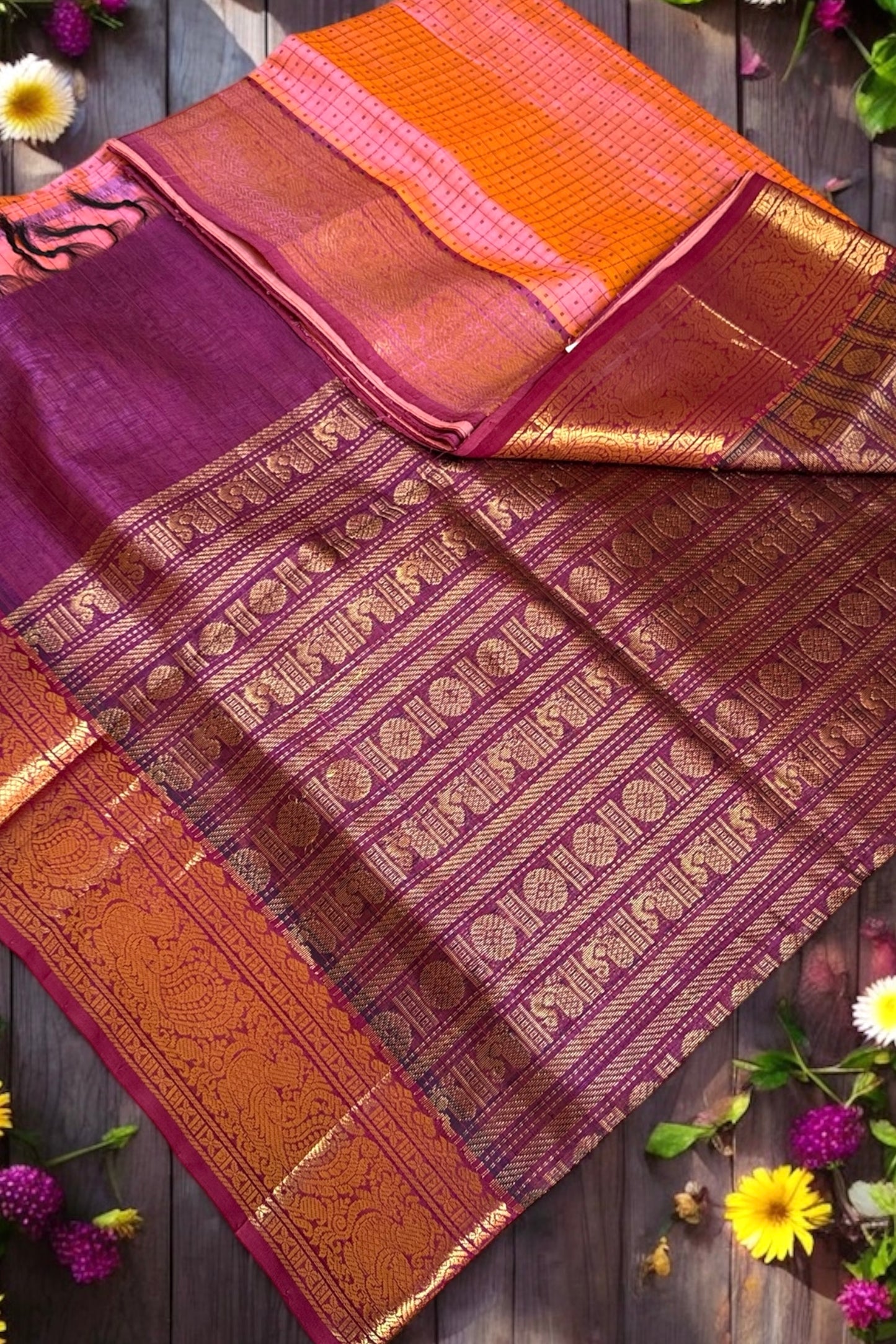 Silk Cotton Saree - AW1438SC