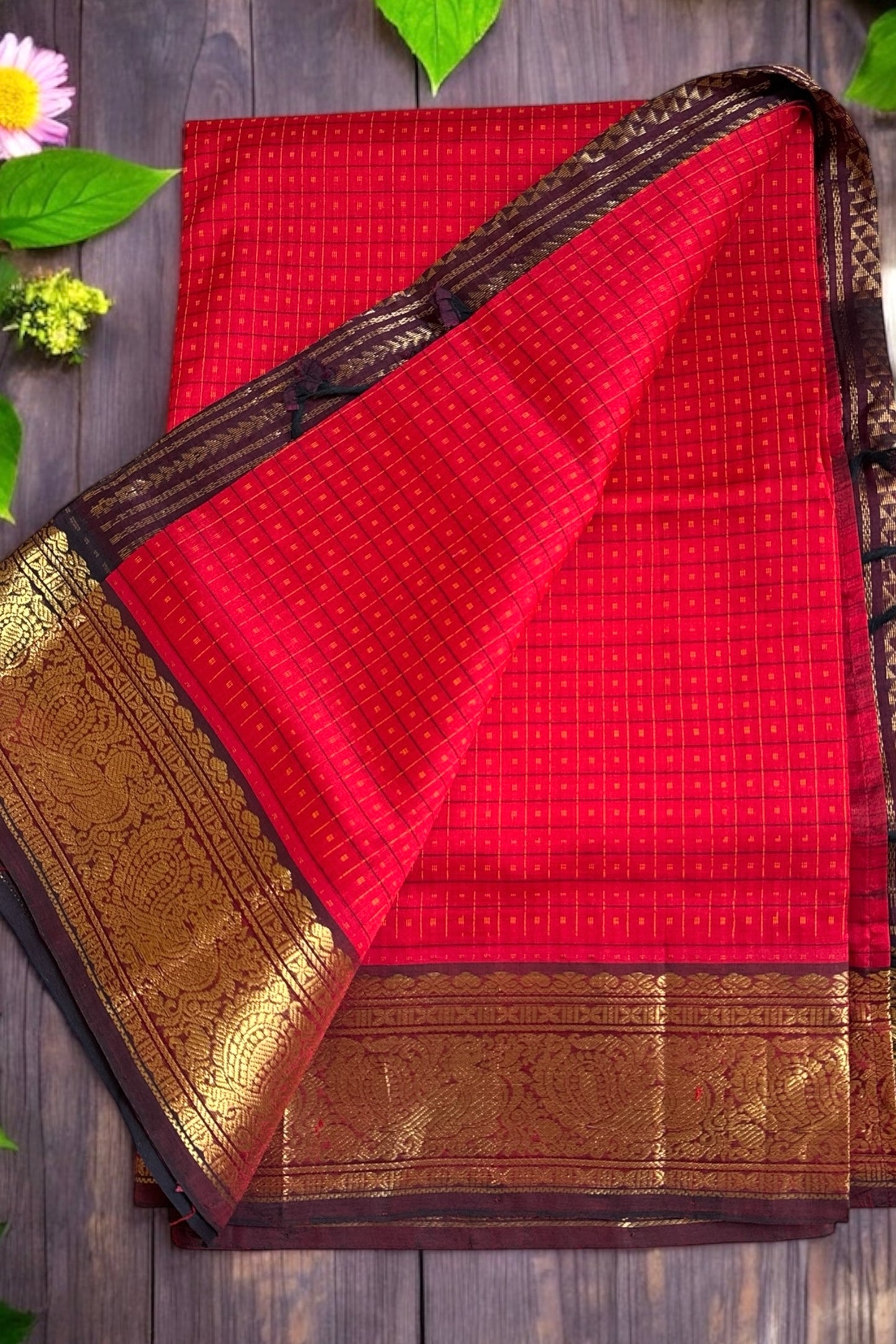 Silk Cotton Saree - AW1436SC