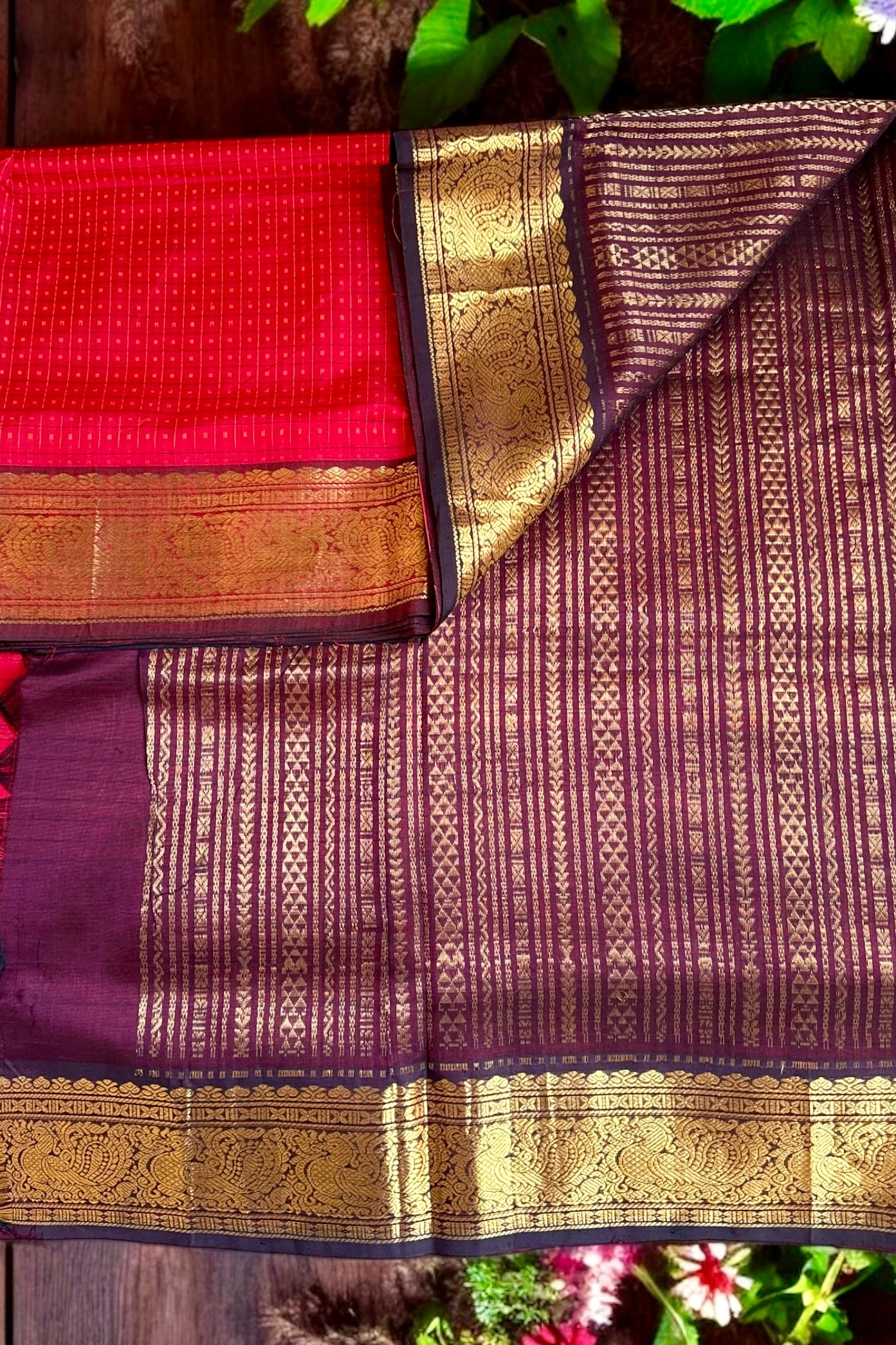 Silk Cotton Saree - AW1436SC