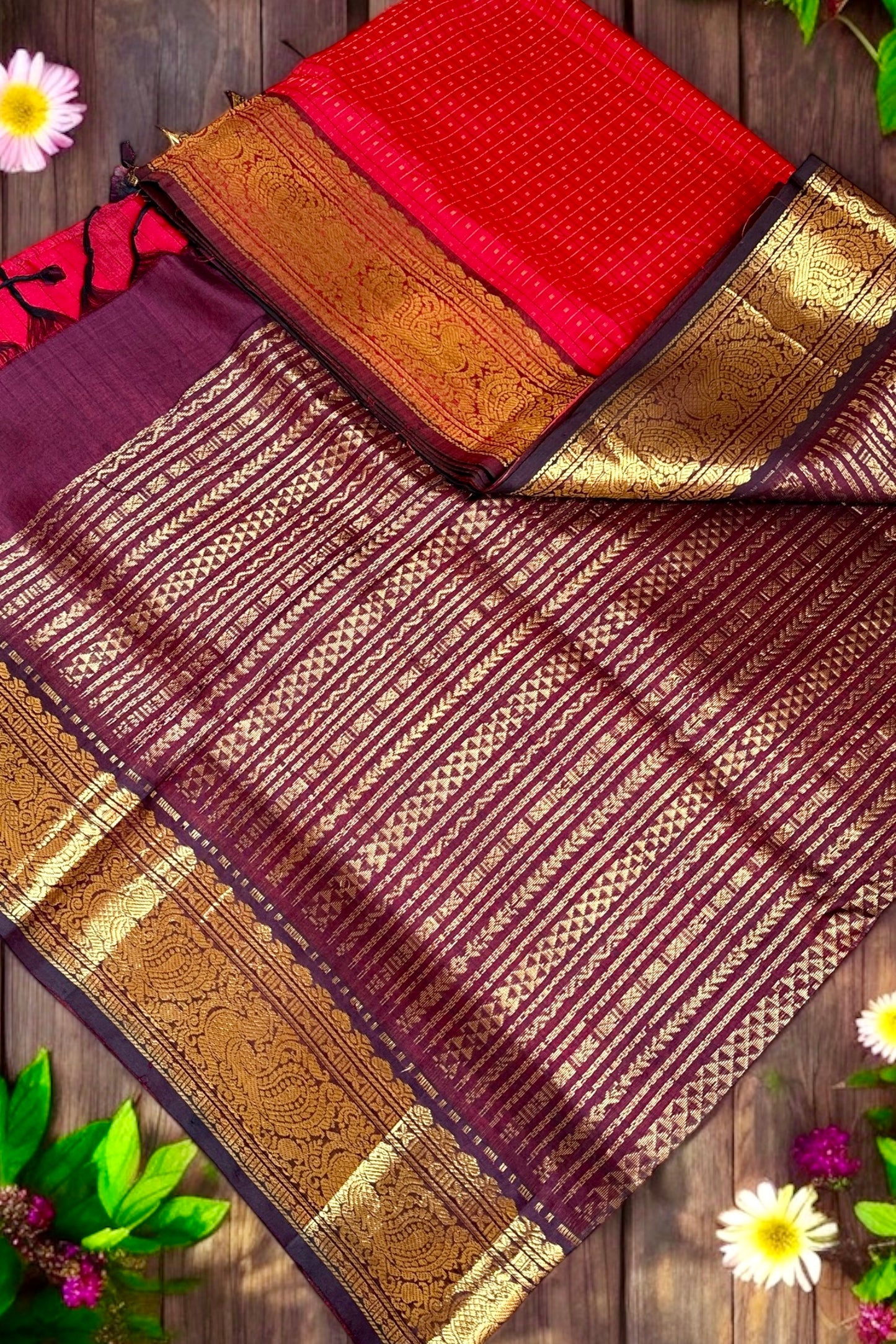 Silk Cotton Saree - AW1436SC