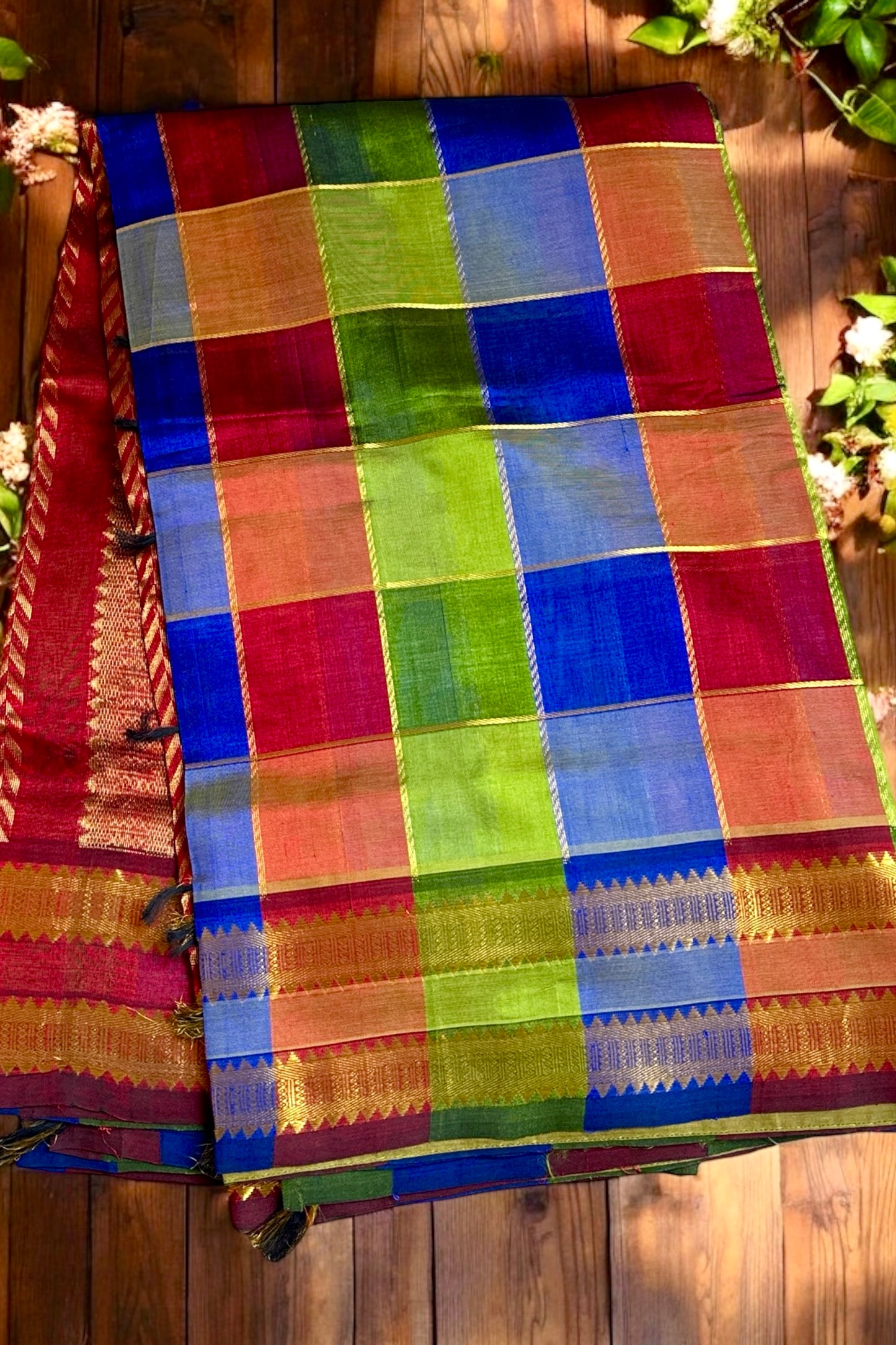Silk Cotton Saree - AW1349SC