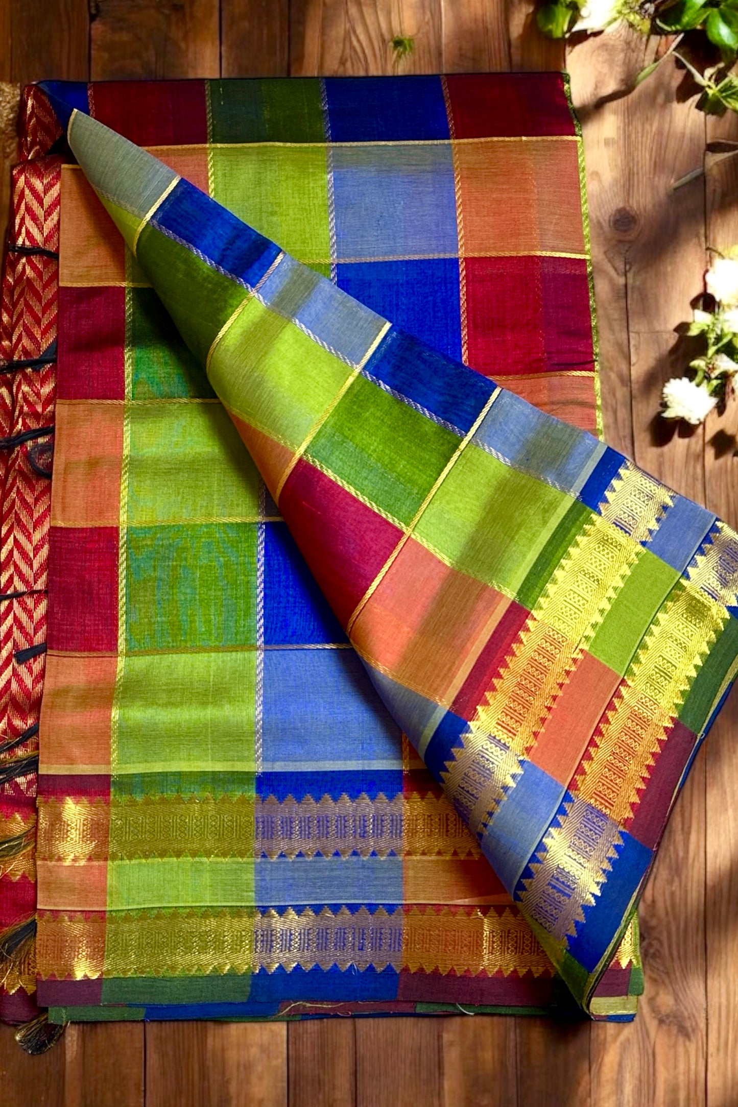 Silk Cotton Saree - AW1349SC