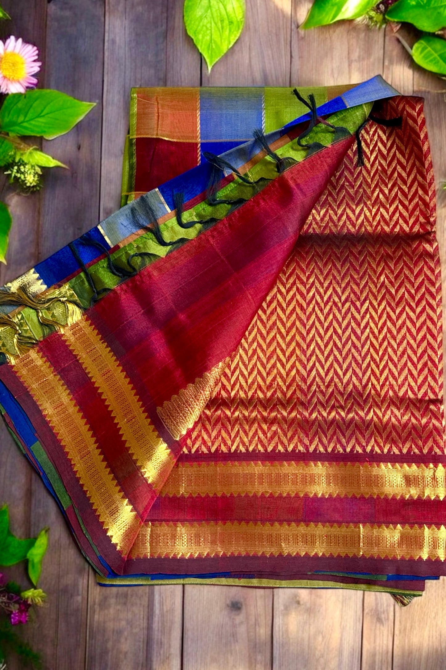Silk Cotton Saree - AW1349SC