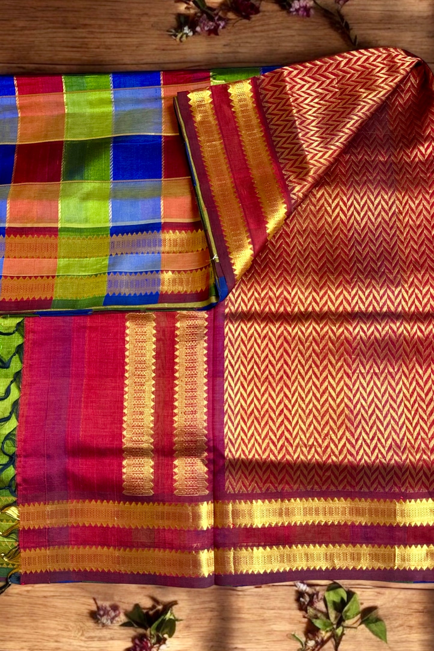 Silk Cotton Saree - AW1349SC