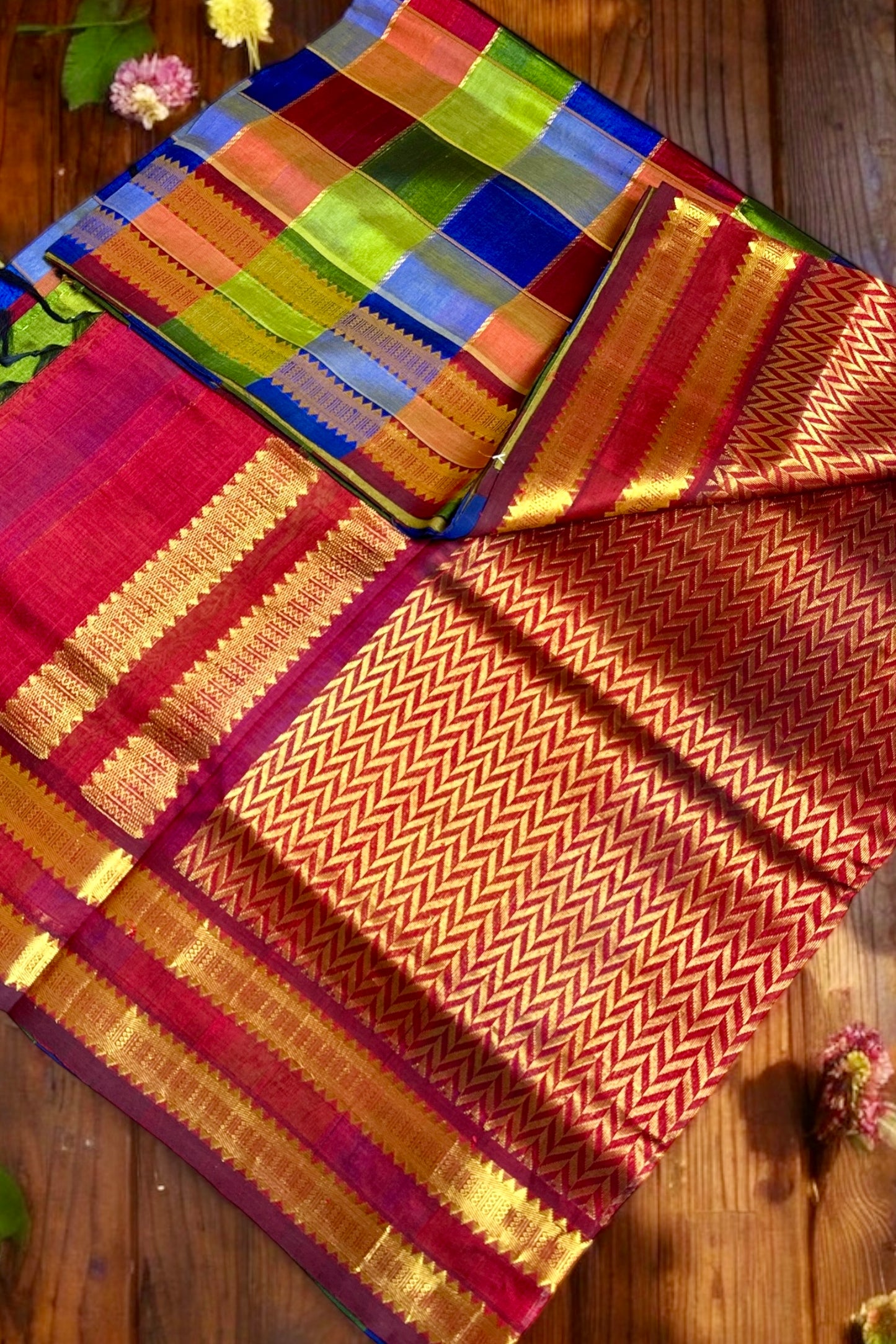 Silk Cotton Saree - AW1349SC