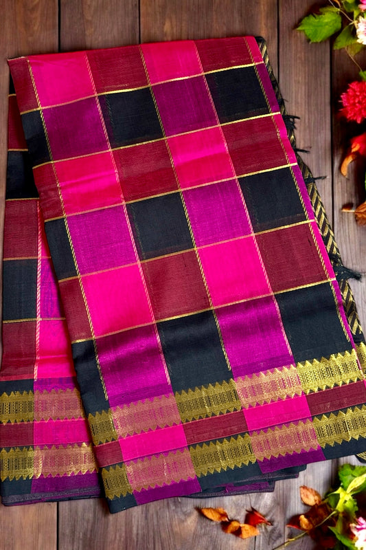 Silk Cotton Saree - AW1353SC