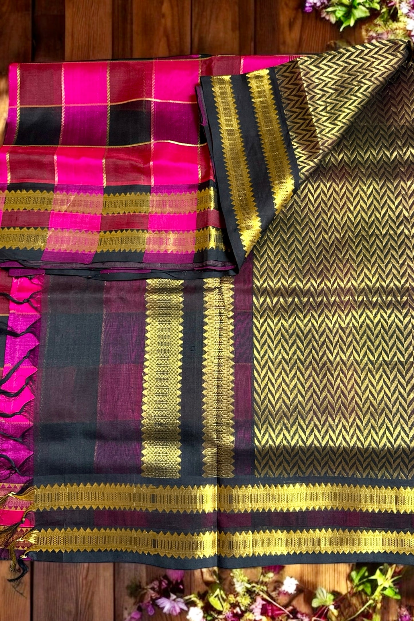 Silk Cotton Saree - AW1353SC