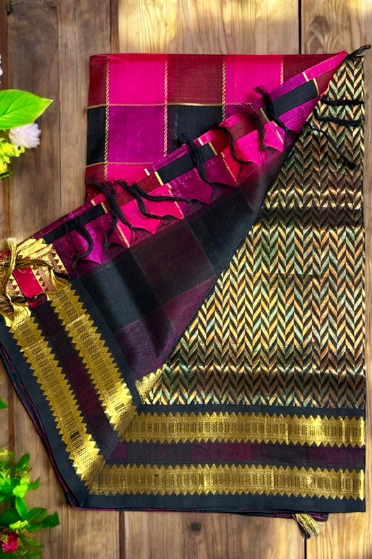 Silk Cotton Saree - AW1353SC