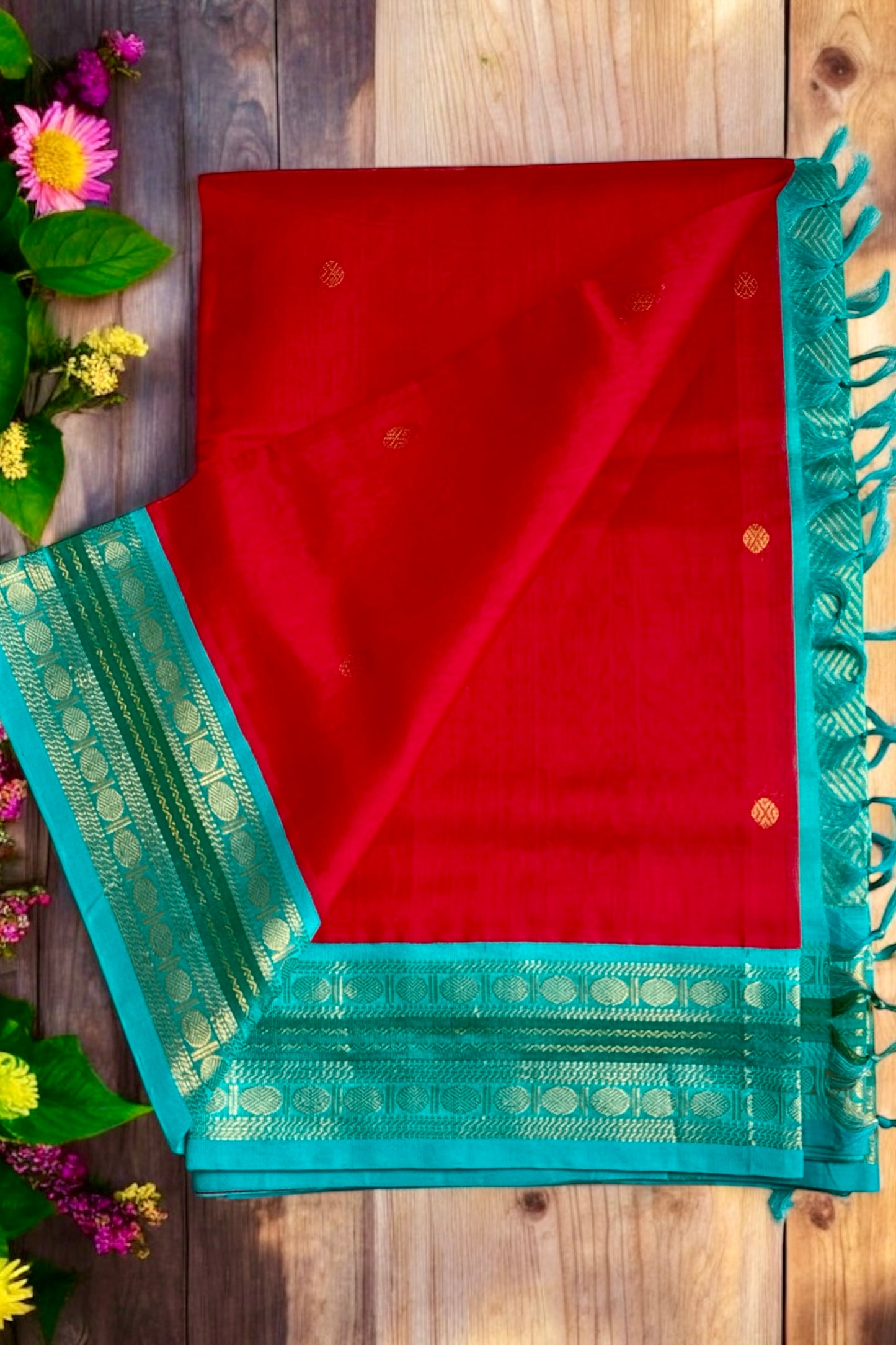 Silk Cotton Saree - AW1461SC