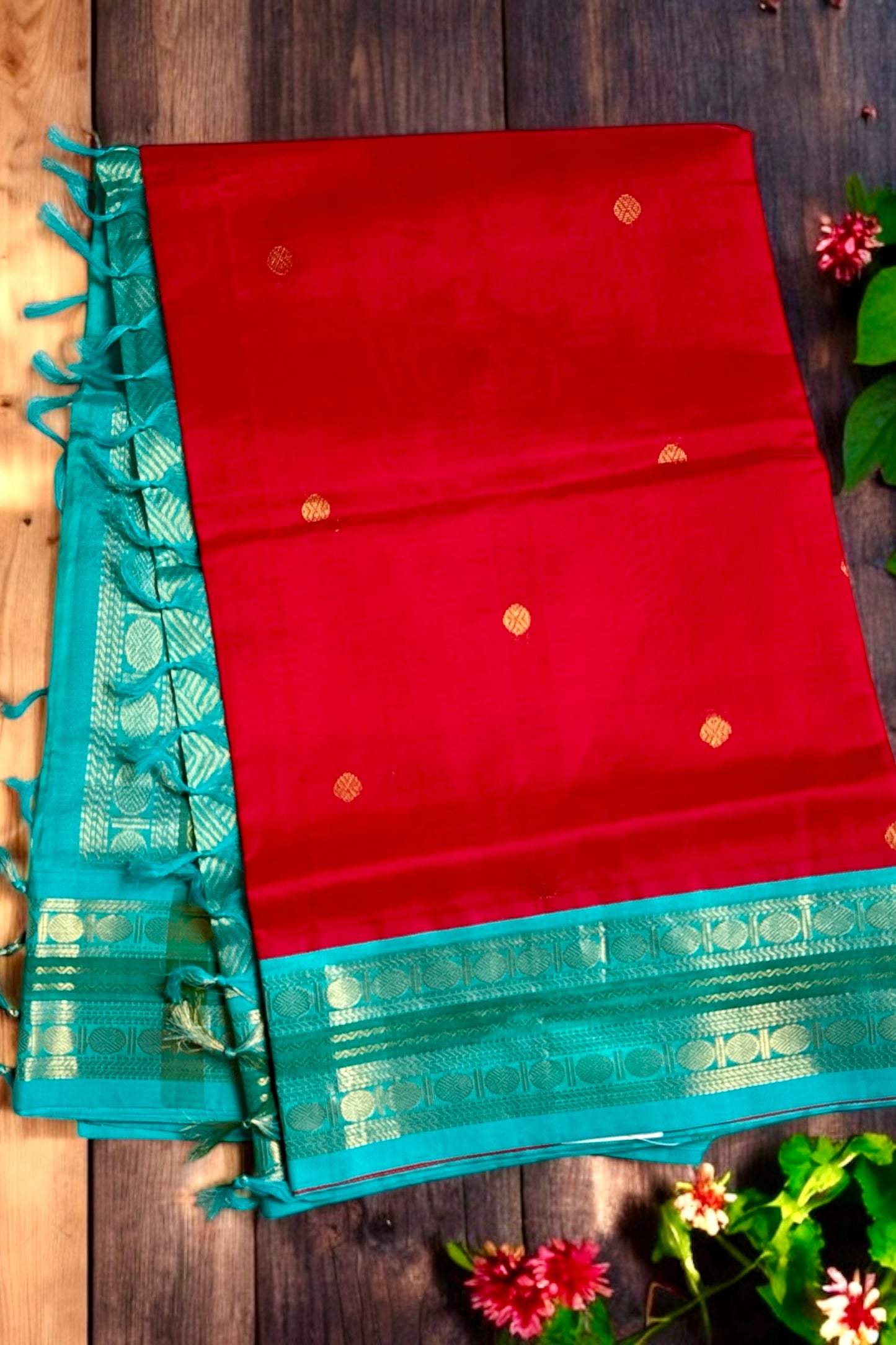 Silk Cotton Saree - AW1461SC