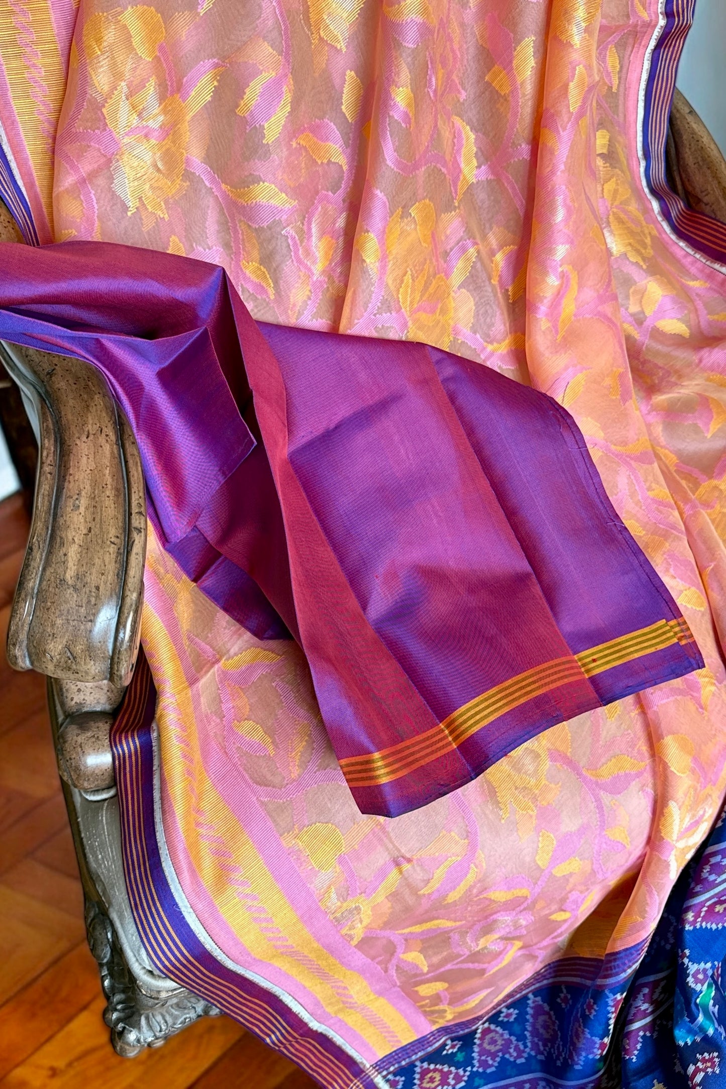 Handloom Fusion Saree - AW1007FUS