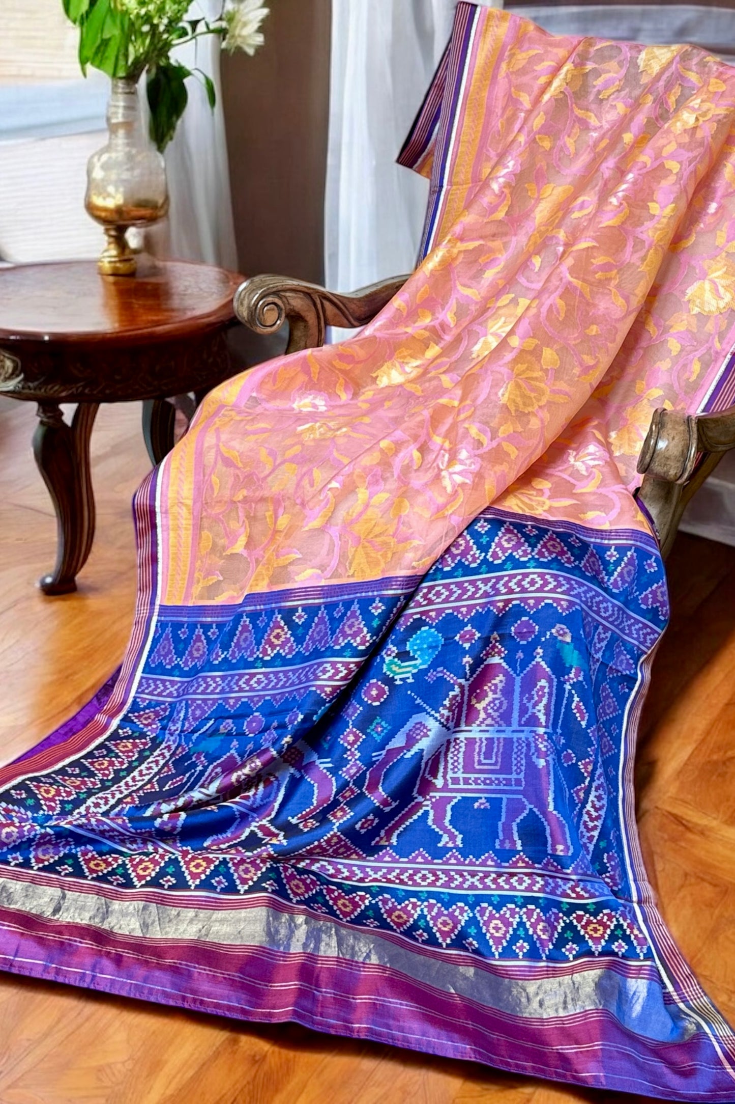 Handloom Fusion Saree - AW1007FUS