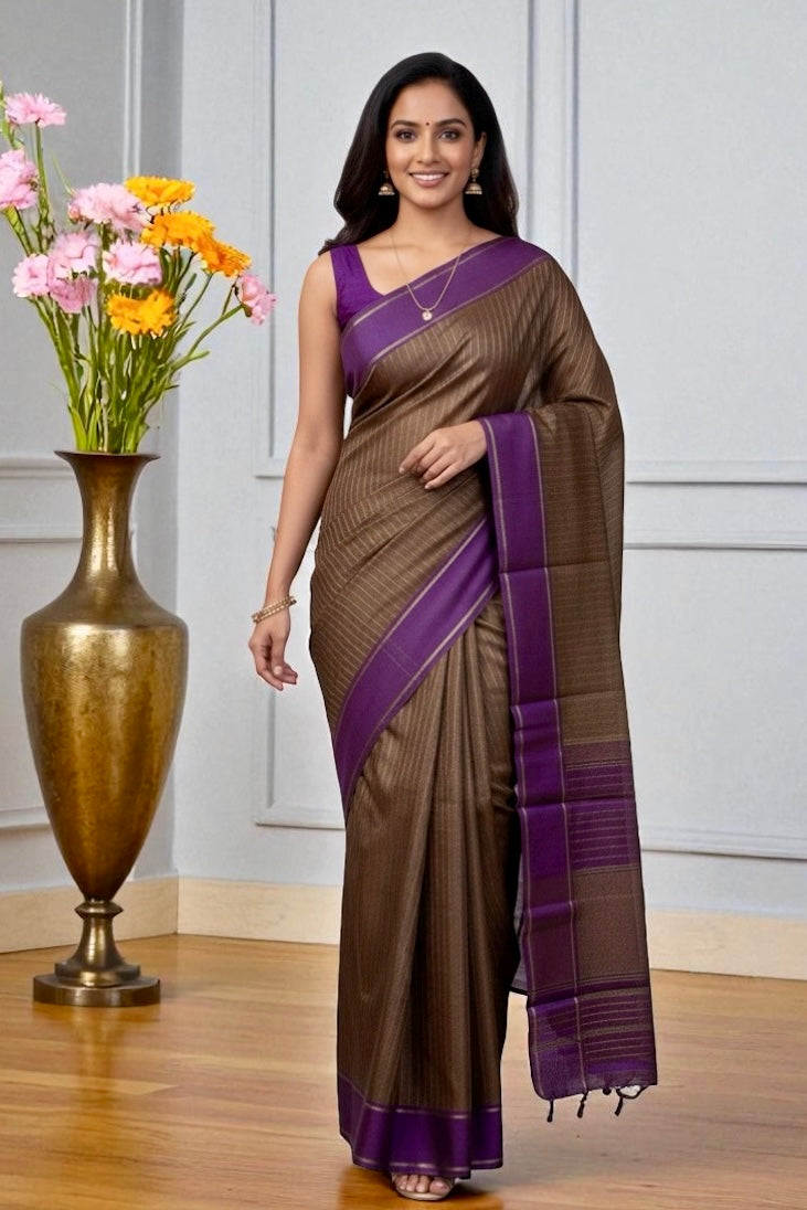 Kanjivaram Silk Saree - AW1366KS