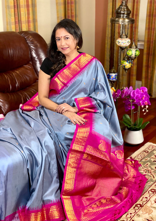 Gadwal Silk Saree - AW1001GS