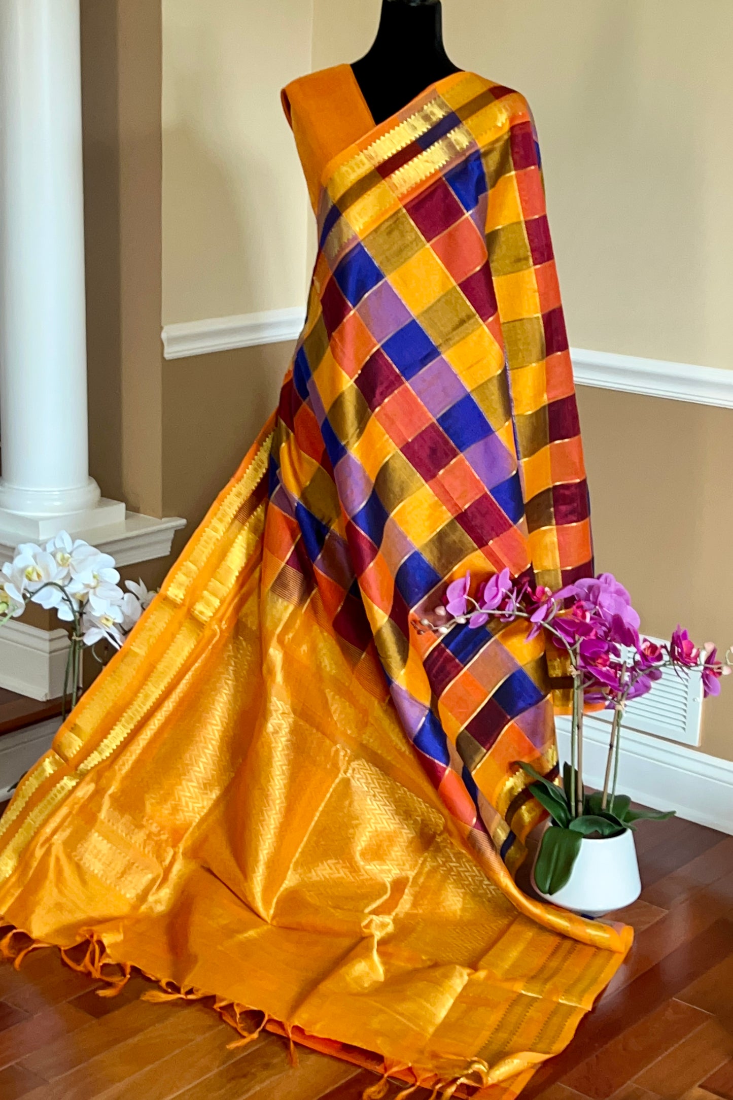 Silk Cotton Saree - AW1350SC