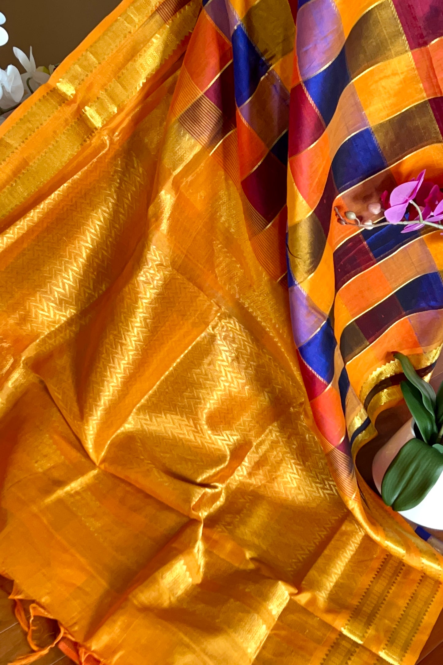 Silk Cotton Saree - AW1350SC