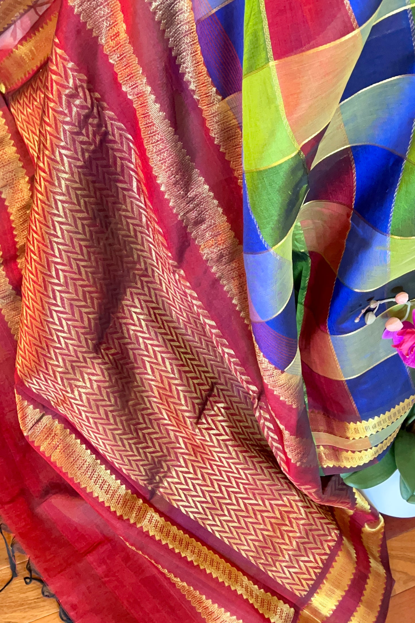 Silk Cotton Saree - AW1349SC