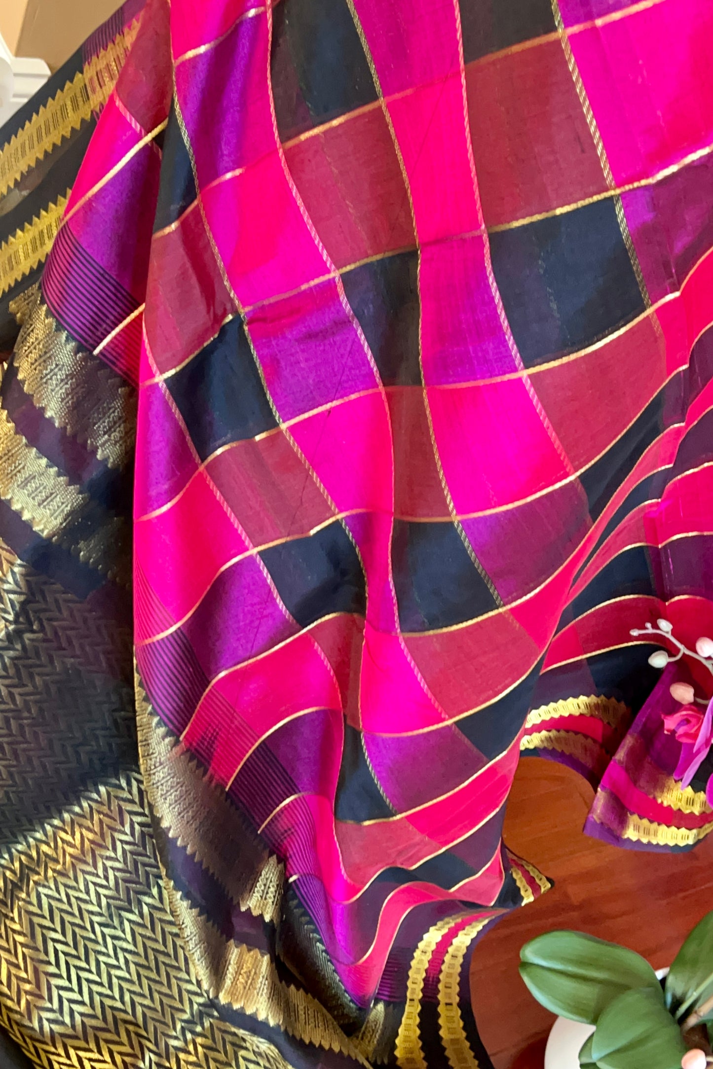 Silk Cotton Saree - AW1353SC