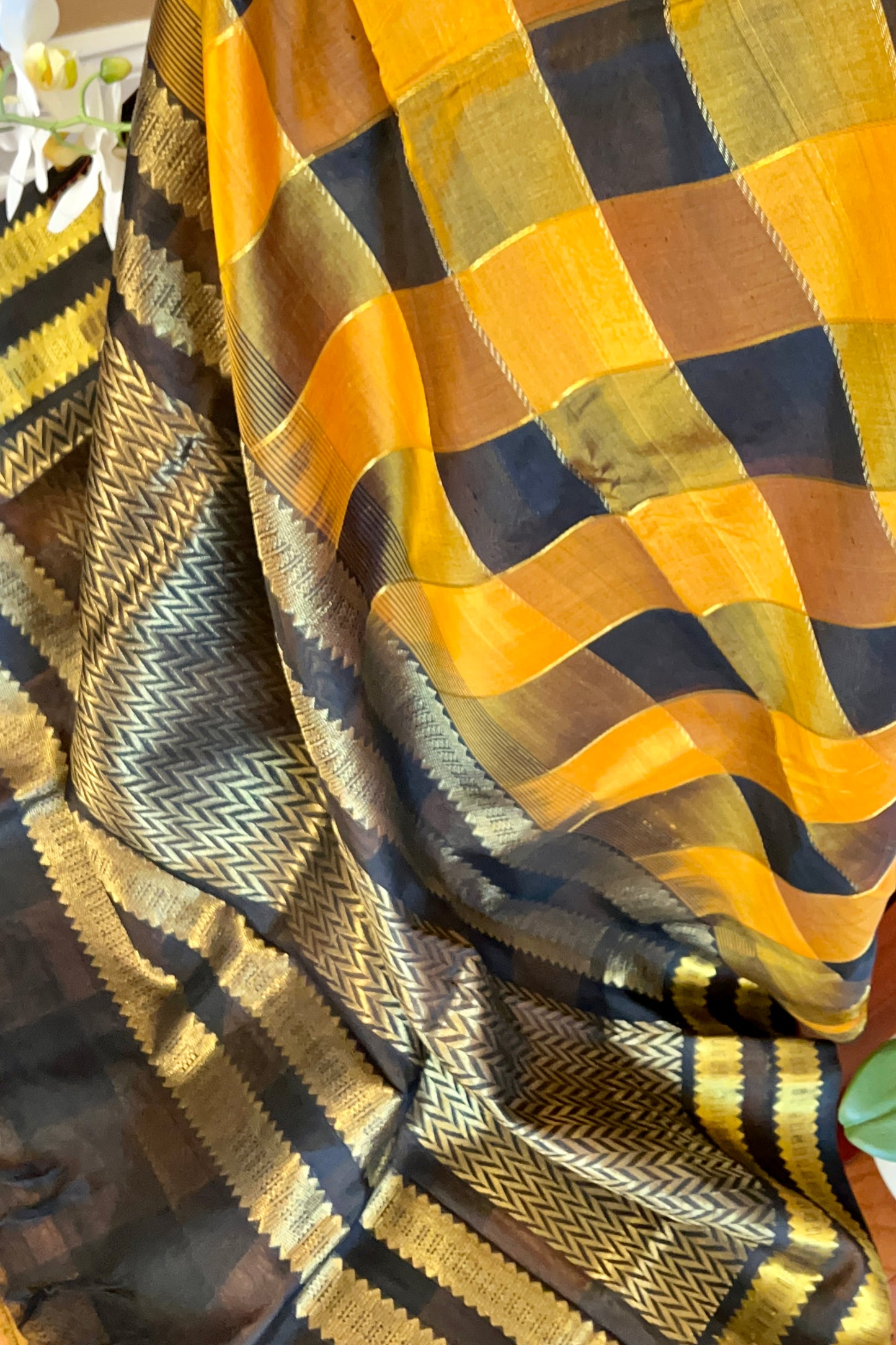 Silk Cotton Saree - AW1351SC