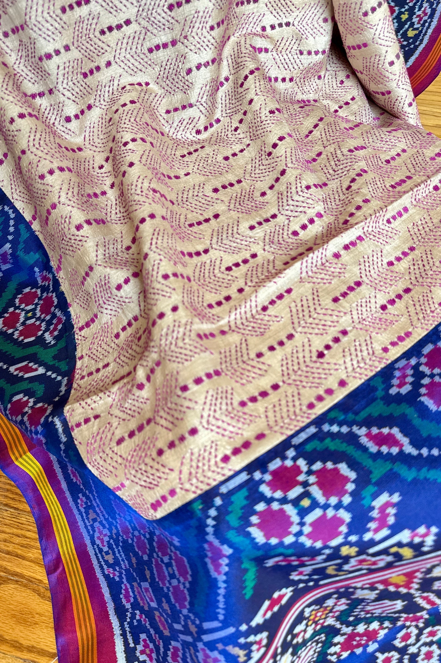 Handloom Fusion Saree - AW1004FUS