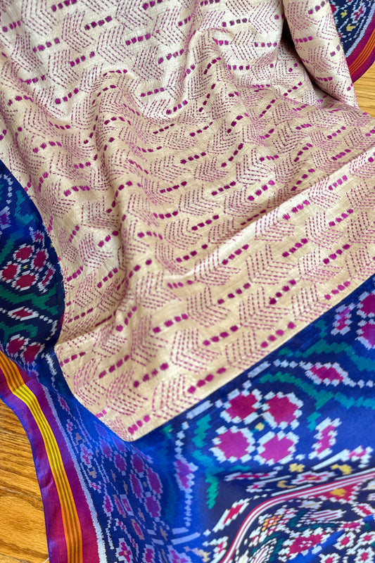 Handloom Fusion Saree - AW1004FUS