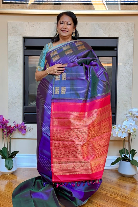 Kanjivaram Silk Saree - AW1519KS