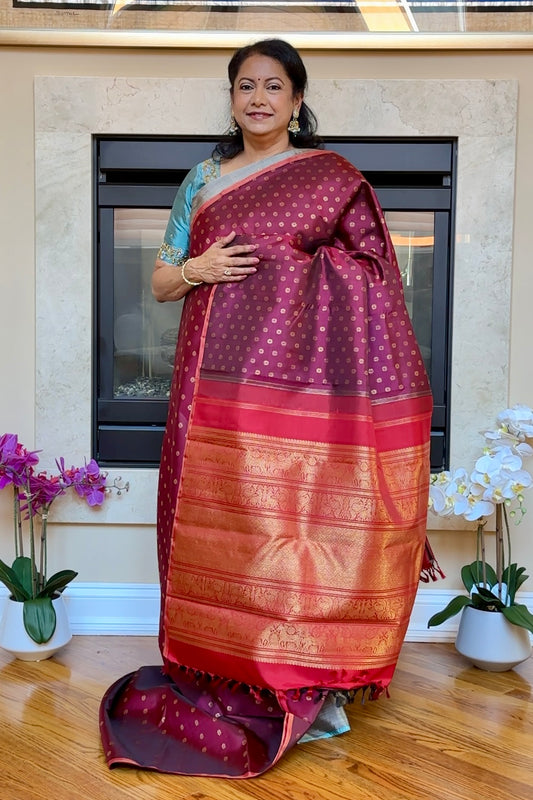 Kanjivaram Silk Saree - AW1523KS