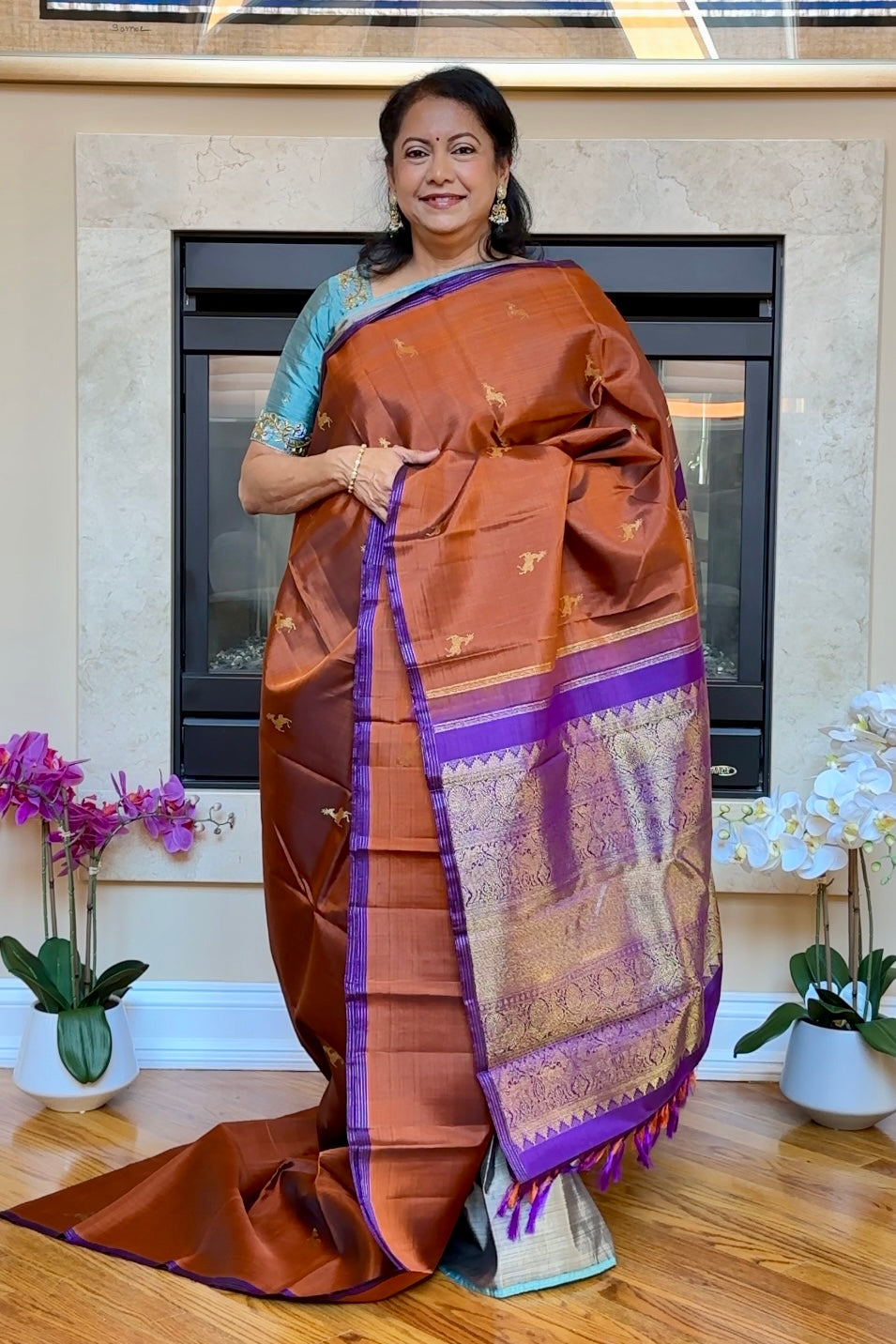 Kanjivaram Silk Saree - AW1359KS