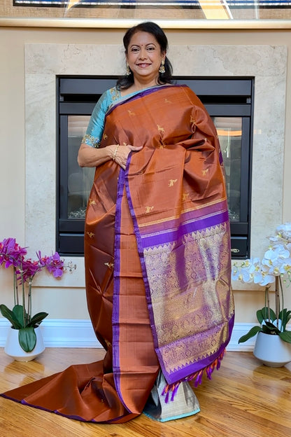 Kanjivaram Silk Saree - AW1359KS