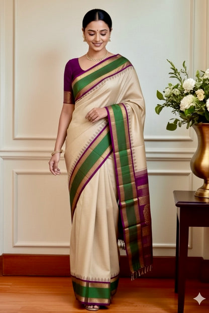 Kanjivaram Silk Saree - AW1726KS