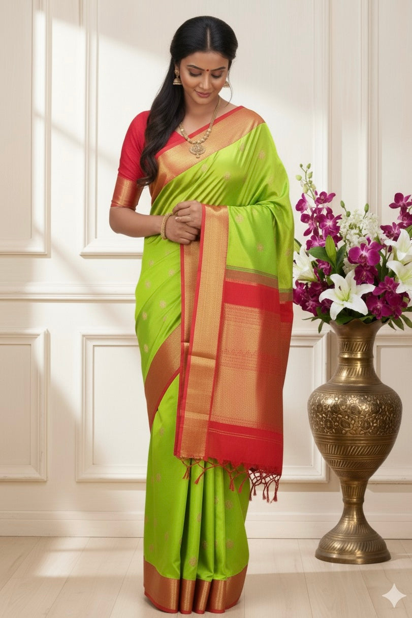 Kanjivaram Silk Saree - AW1201KS