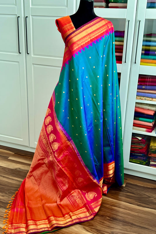 Gadwal Silk Saree - AW1052GS