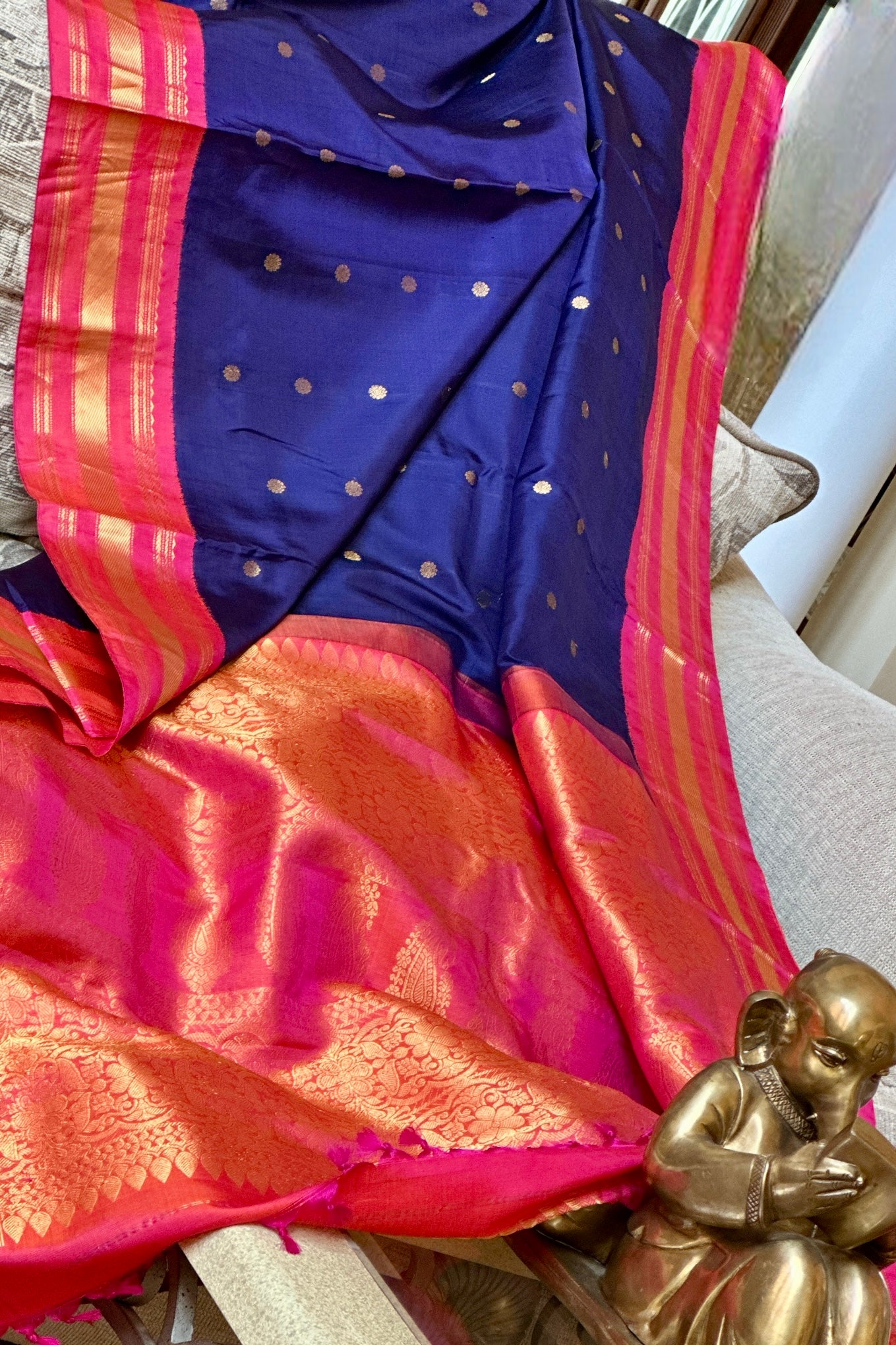 Gadwal Silk Saree - AW1045GS