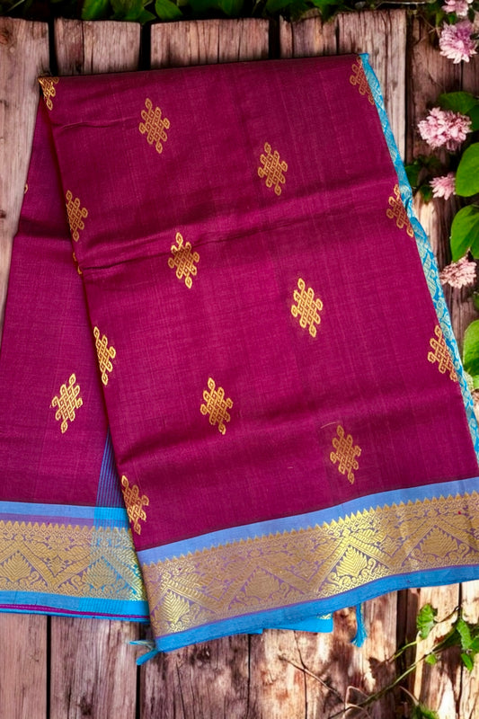 Silk Cotton Saree - AW1495SC