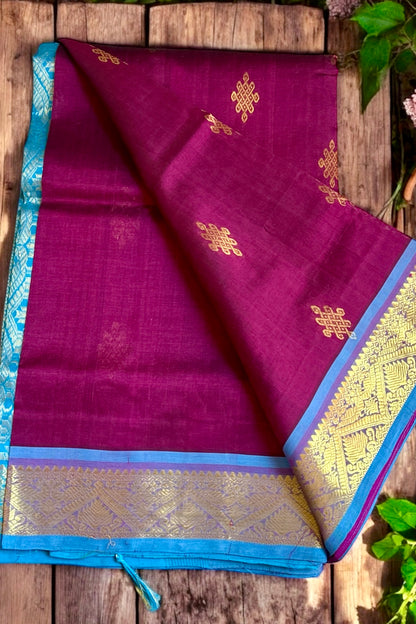 Silk Cotton Saree - AW1495SC