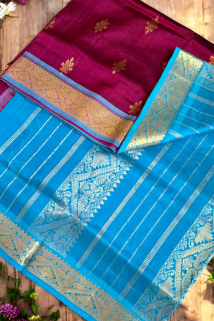 Silk Cotton Saree - AW1495SC